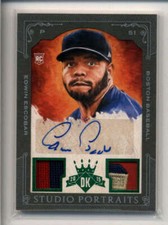 EDWIN ESCOBAR 2015 DIAMOND KINGS STUDIO PORTRAITS DUAL PATCH AUTO RC #2/5 AK5430