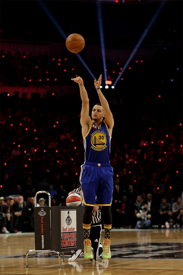 Steph Curry Game Winning Shot Basketball Wall Art Home Decor
