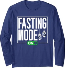 Fasting Mode On Muslim Ramadan Kareem Mubarak Gift Long Sleeve Tshirt