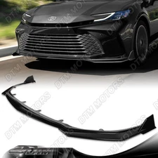 For 25-26 Toyota Camry LE XLE Painted Black Front Bumper Lip Body Kit Spoiler