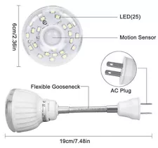 Super Bright LED Motion Sensor Lighting For Kitchen Bathroom Garage Outlet Plug