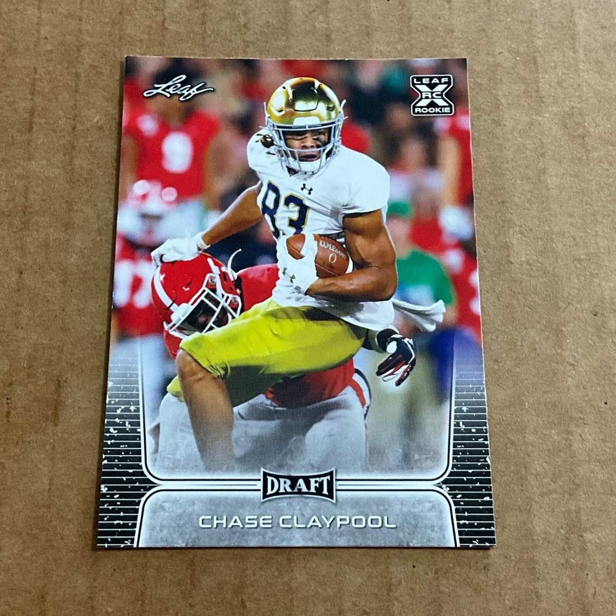 Dame Football Player Notre Dame Chase Claypool Jersey 2020 Leaf