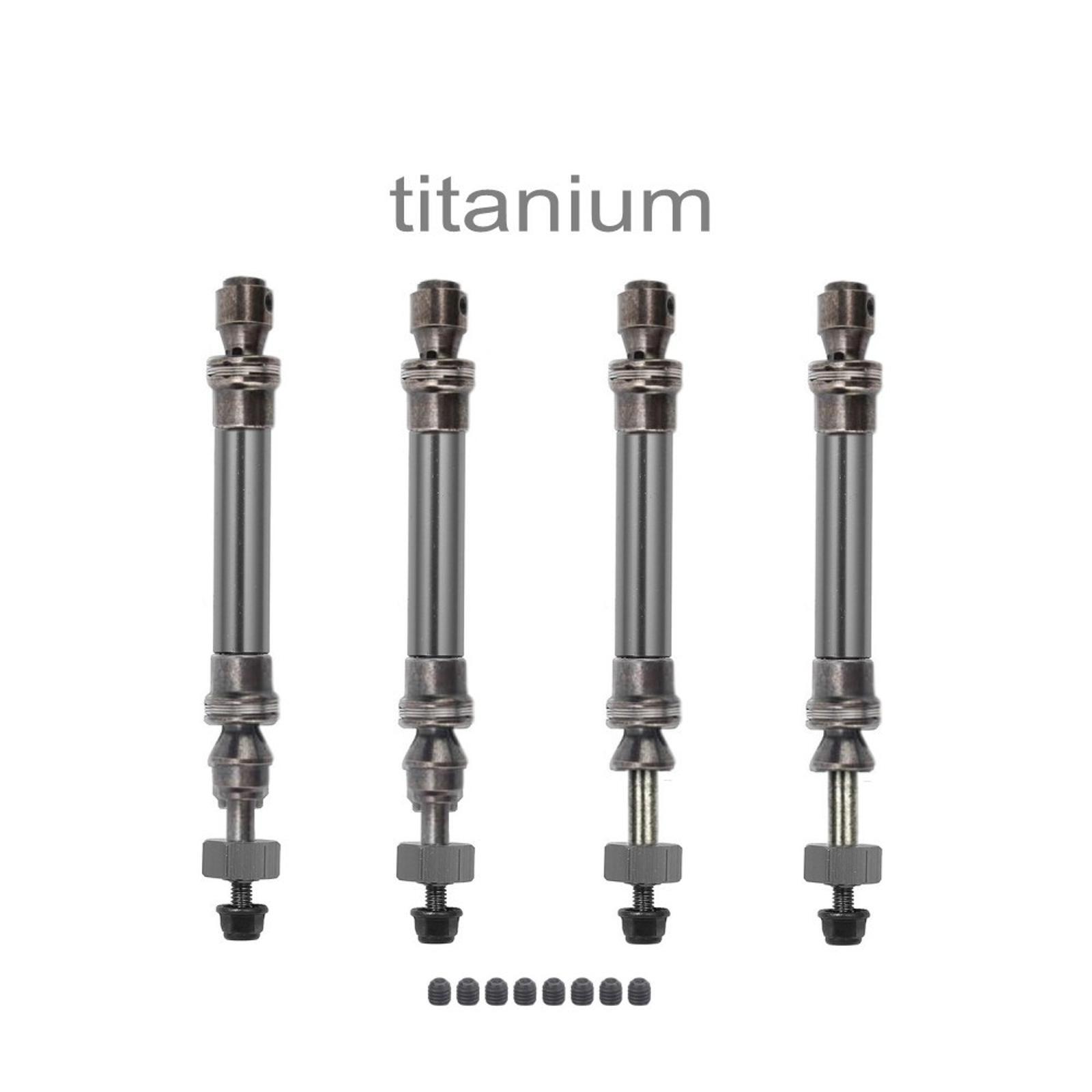 4Pcs Metal CVD Front Rear Drive Shaft Axle Set For Traxxas Slash 4X4 1/10 RC Car