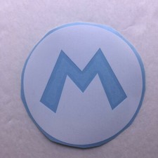 Mario Logo Die Cut Vinyl Sticker Decal High Quality Super Luigi Nintendo NES