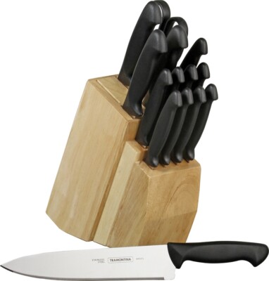 Tramontina Diamant 15 Piece Set Kitchen Knife Stainless Blades Polypropylene