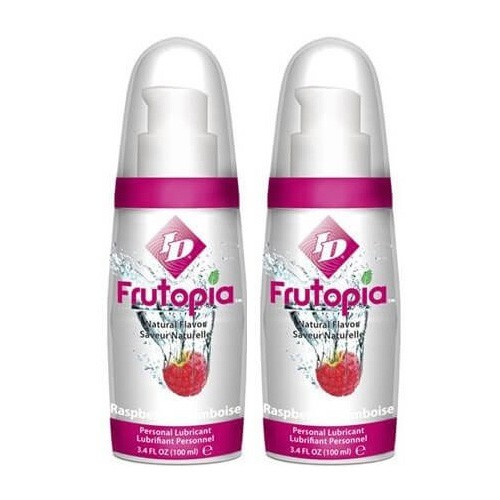 ID Frutopia Raspberry Flavoured Lubricant Waterbased 2 Bottles (100ml)