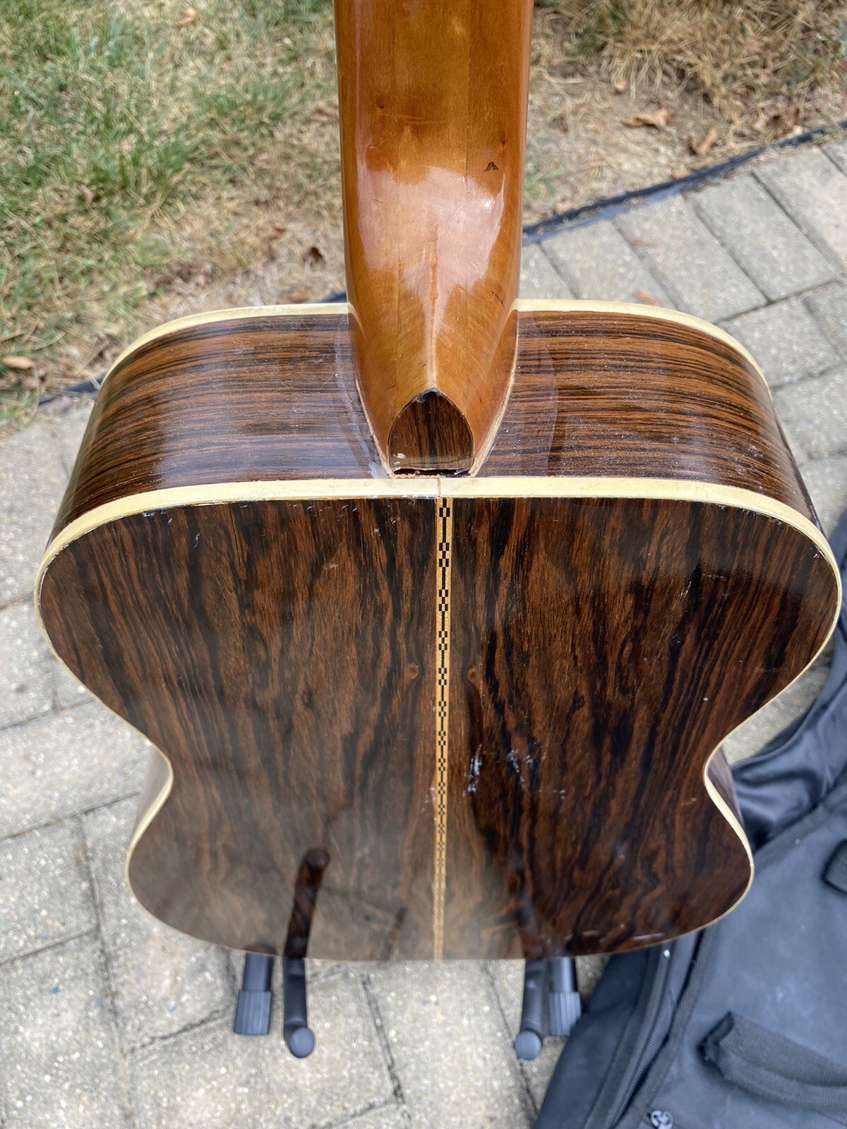 Vintage Dobro Resonator Swamp Guitar Beautiful Wood Back Sides For