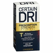 Certain Dri Prescription Strength Clinical Anti-Perspirant Roll- On  1.2 Oz
