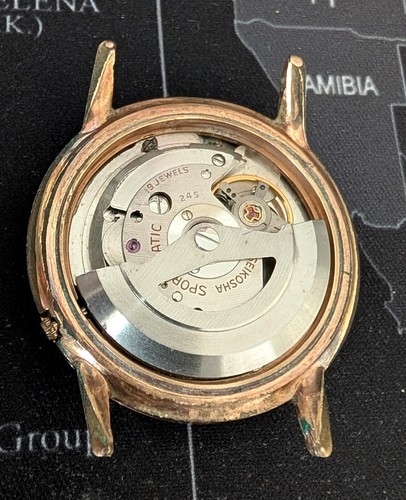 VINTAGE SEIKO SPORTSMATIC 19J AUTOMATIC FOR PARTS OR REPAIR WATCH J67 - Picture 8 of 8