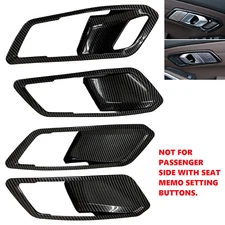 Carbon Fiber Print Inner Door Handle Cup Cover Fits 19-24 G20 G80 330i M340i M3