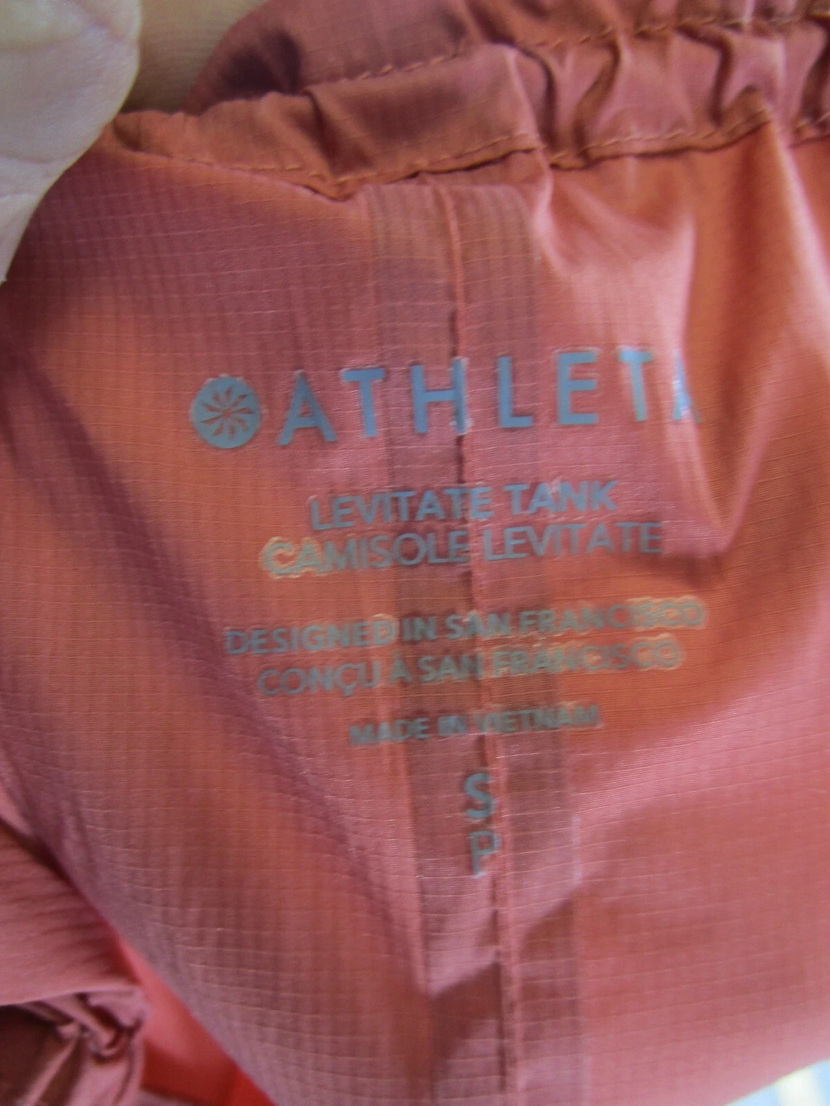 athleta sleeveless cami gym training shirt