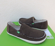 SANUK BROWN ROUNDER HOBO HEMP SIDEWALK SURFER SHOES, MENS US 9/ EUR 42 NWT