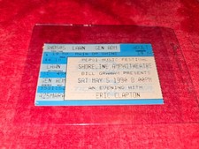 VINTAGE CONCERT TICKET STUB FOR ERIC CLAPTON MAY 5 1990 SHORELINE AMPHITHEATRE