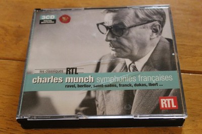Charles Munch 3CD Symphonies Francaises RTL Sony Music Ravel Berlioz Saint-Saens