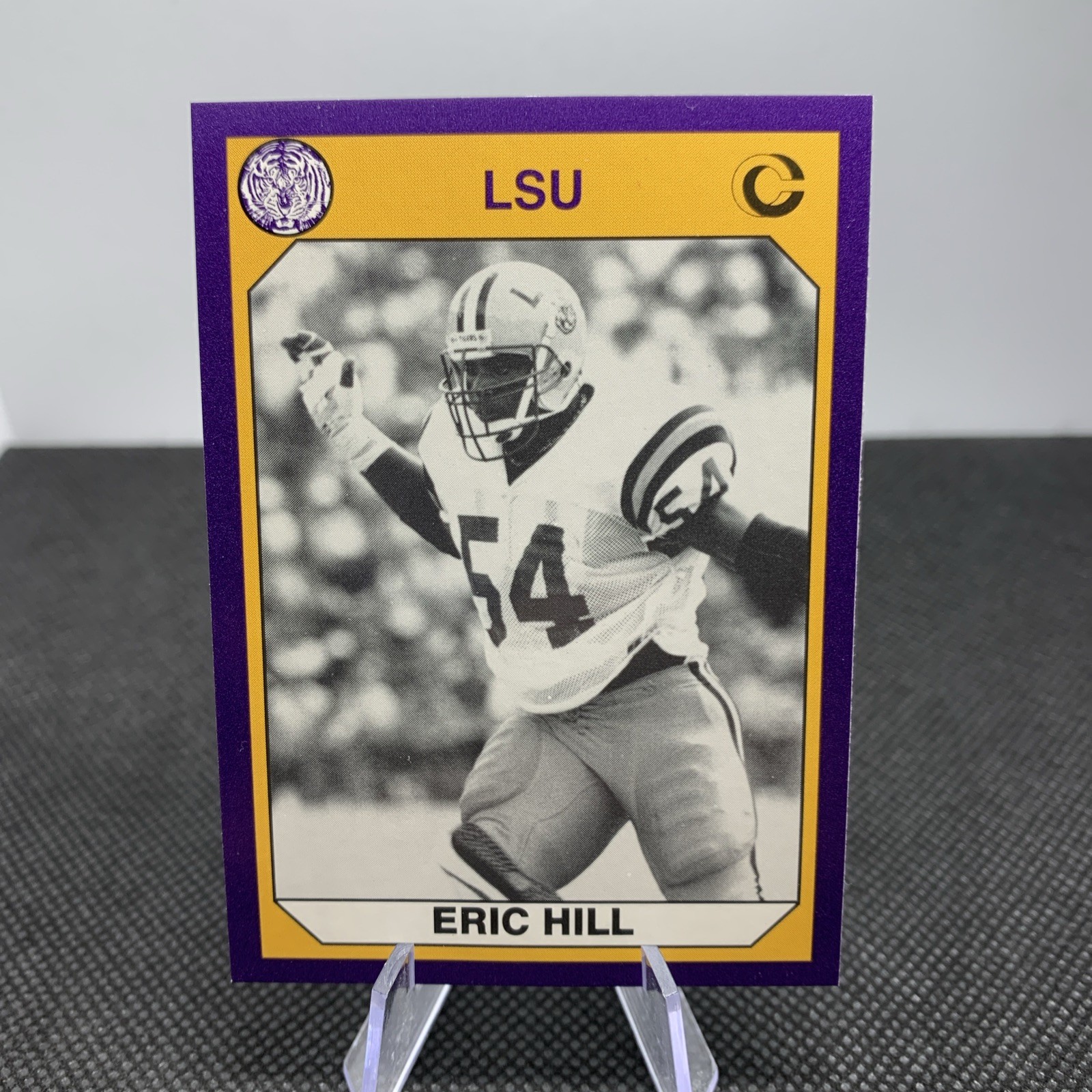 1990 Collegiate Collection LSU Tigers Eric Hill #24 LSU Tigers