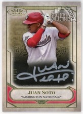 Juan Soto 2021 Topps Tier One Talent Silver Ink Autograph Card #T1TA-JS 01/10