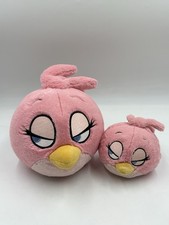 Angry Birds Pink Girl Bird Stella Plush Toy 7   4  Lot of 2 2012 Commonwealth