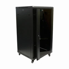 22U Wall Mount Network Server Cabinet Rack Enclosure Glass Door Lock 600MM Deep