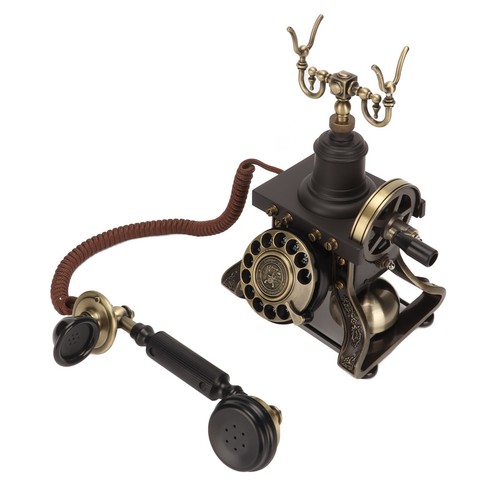 Vintage Rotary Dial Telephone -,Classic Corded Landline Retro Phone - Afbeelding 12 van 22