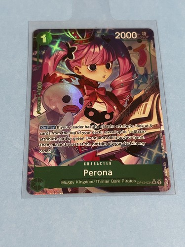 ONE PIECE TCG Perona OP12-034 SR (Alternate Art) - Legacy of the Master NM
