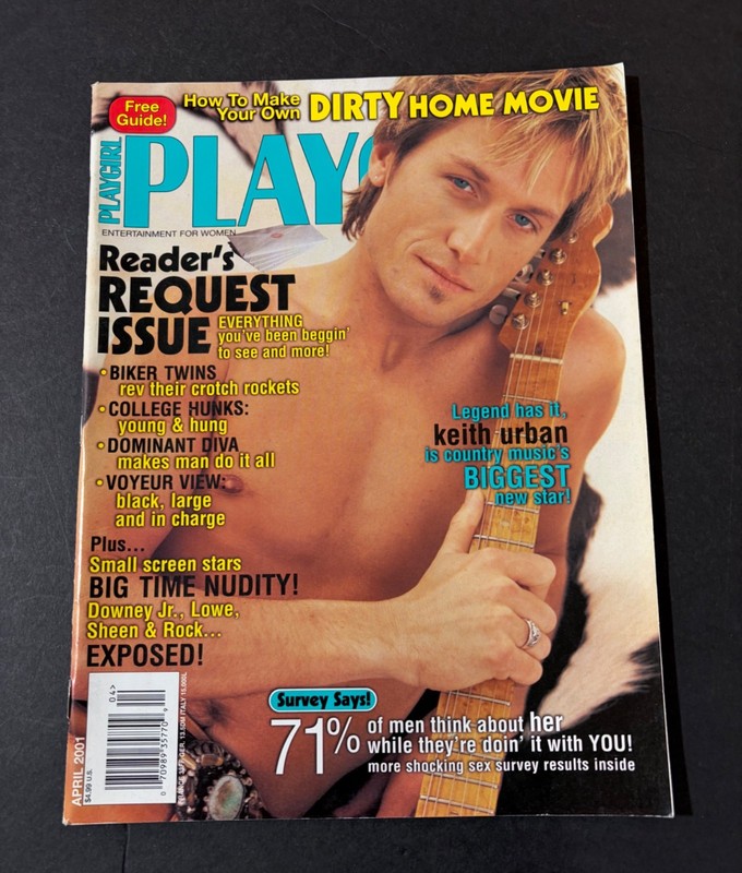 VINTAGE PLAYGIRL MAGAZINE APRIL 2001 GAY INTEREST