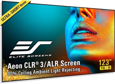 Elite Screens Aeon CLR3 123'' UST ALR Projector Screen 16:9 4K UHD