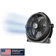 Ventilador de piso circulador de aire Lasko WindMachine 20", 3 velocidades, 320 inclinación ajustable,
