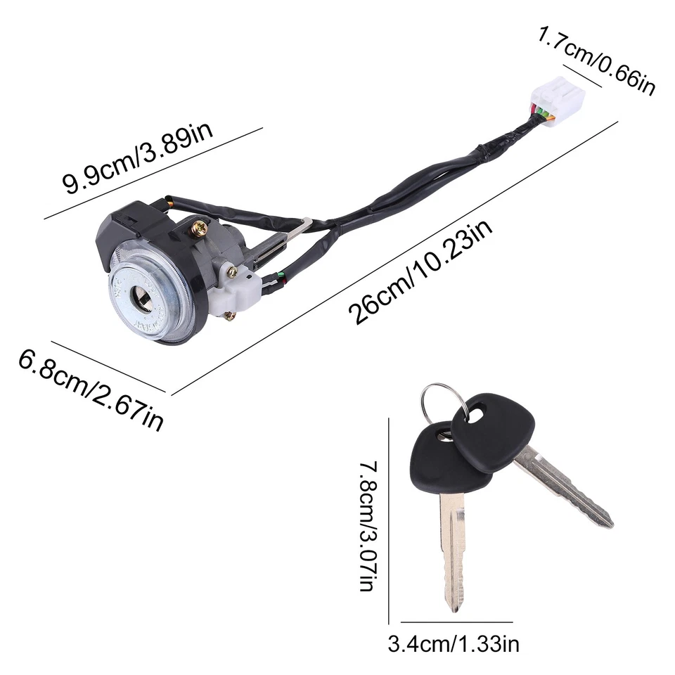 Interruptor de encendido bloqueo llave cilindro con juego de 2 llaves apto para Hyundai Tucson 2005-2009 Foto 2 de 4
