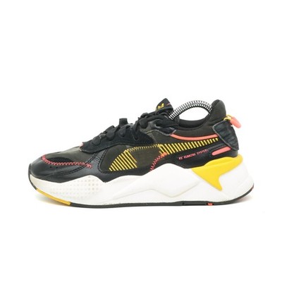 PUMA Damen RS-X Running System Schuh Schwarz Gelb Rot Weiß Low-Top Sneaker EU 37