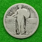 90% Silver Standing Liberty Quarter (Date Not Readable) Circulated US Coin 25C