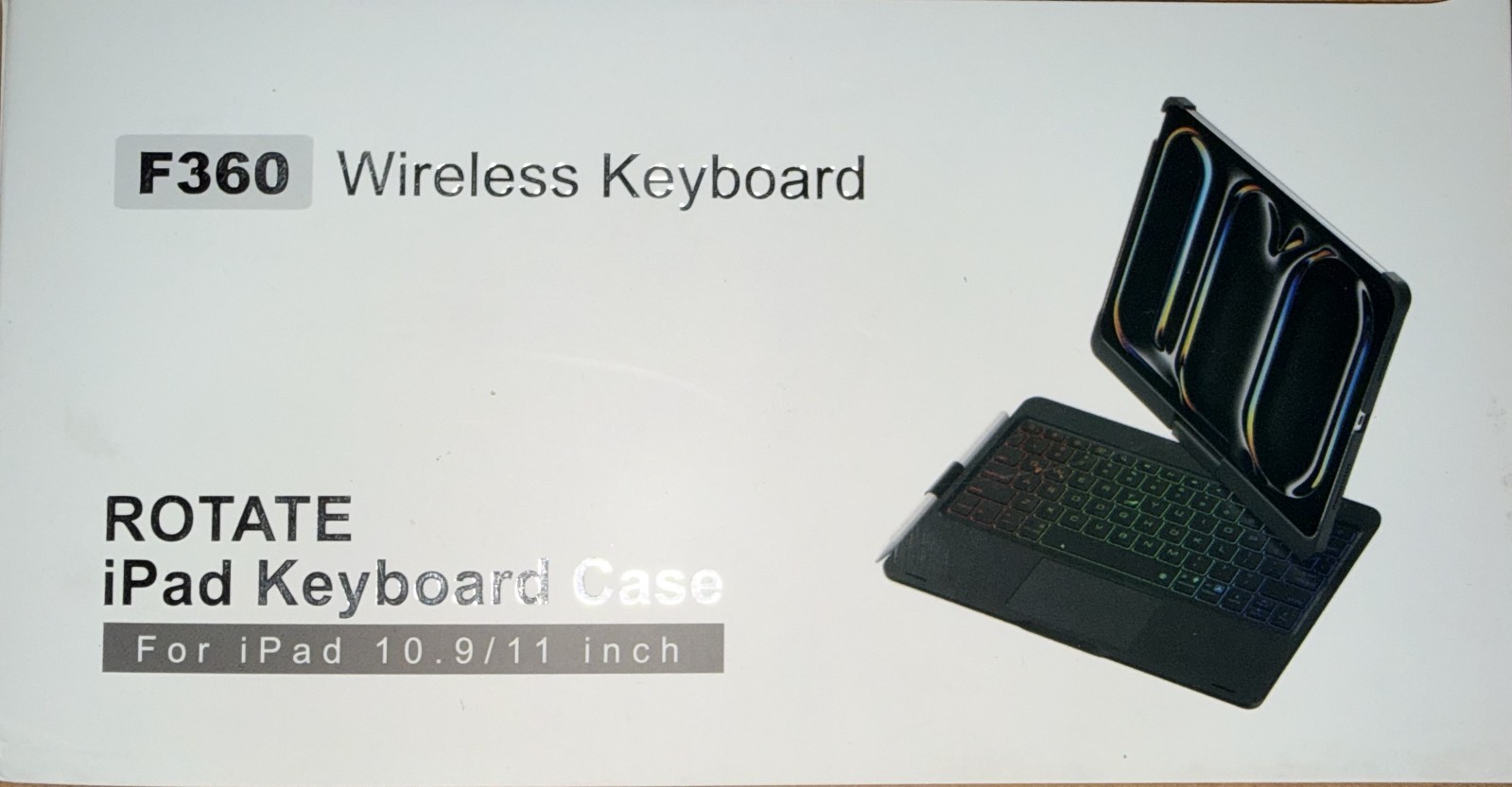 F360 Wireless Keyboard Case iPad 10.9/11 Rotating 360&deg; Bluetooth Cover
