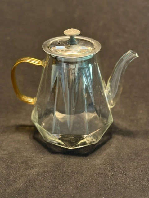 Tea Infuser - diamond shaped high borosilicate heat resistant glass