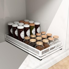 Pull Out Cabinet Organizer, Slide Out Drawers Fixed with Adhesive Nano Film, ...
