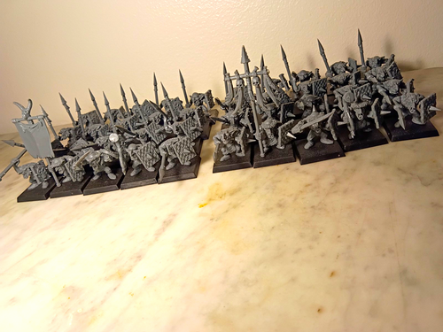 Games Workshop Warhammer Fantasy Orcs & Goblins Goblin Spearmen Lot | eBay