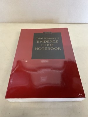 Trial Attorney's Evidence Code Notebook 2026 Edition CEB New Sealed