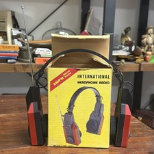 international HP 1000 Vintage Retro Headphone Radio Am / FM Working Used