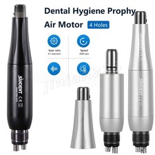 Dental Hygiene Prophy Handpiece Air Motor 4 Holes 4:1 Nose Cone 360 Swivel USA