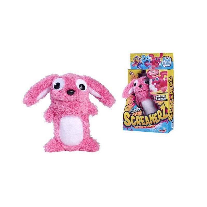 Peluche lapin Smoby Screamerz de 27 cm cadeau anniversaire idéal dès 5 ans
