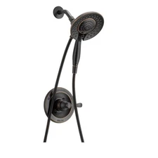 Porter In2ition 2-In-1 Single-Handle 4-Spray Shower Faucet in Oil Rubbed Bronze