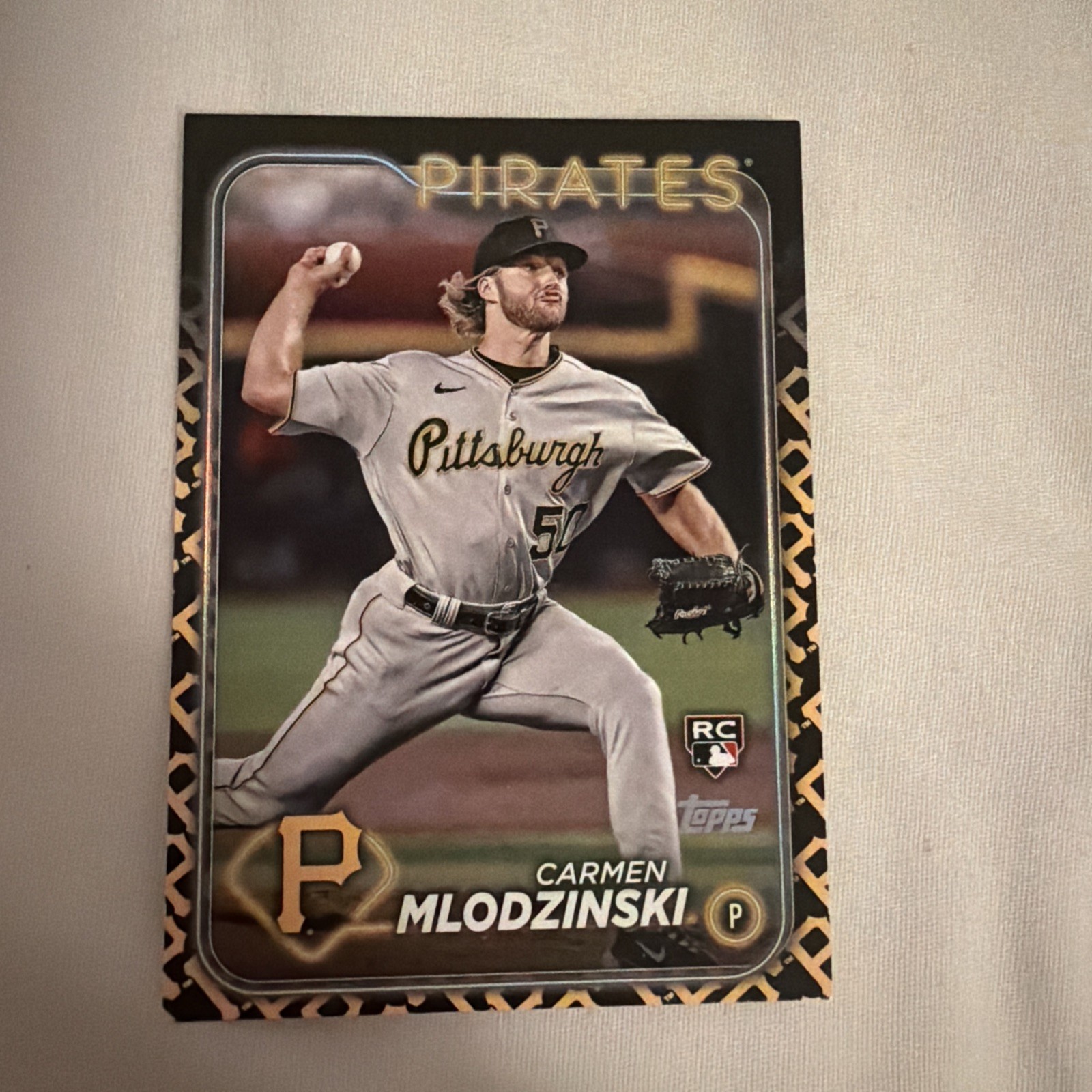 2024 Topps Carmen Mlodzinski #31 Rookie Team Color Variation Short Print Pirates