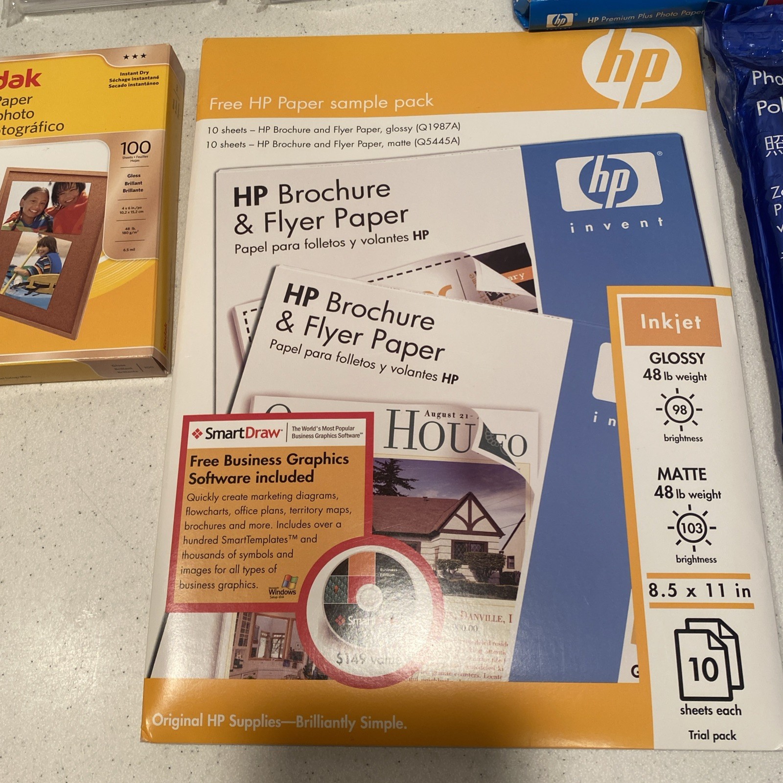 Photo Paper Lot Kodak and HP
