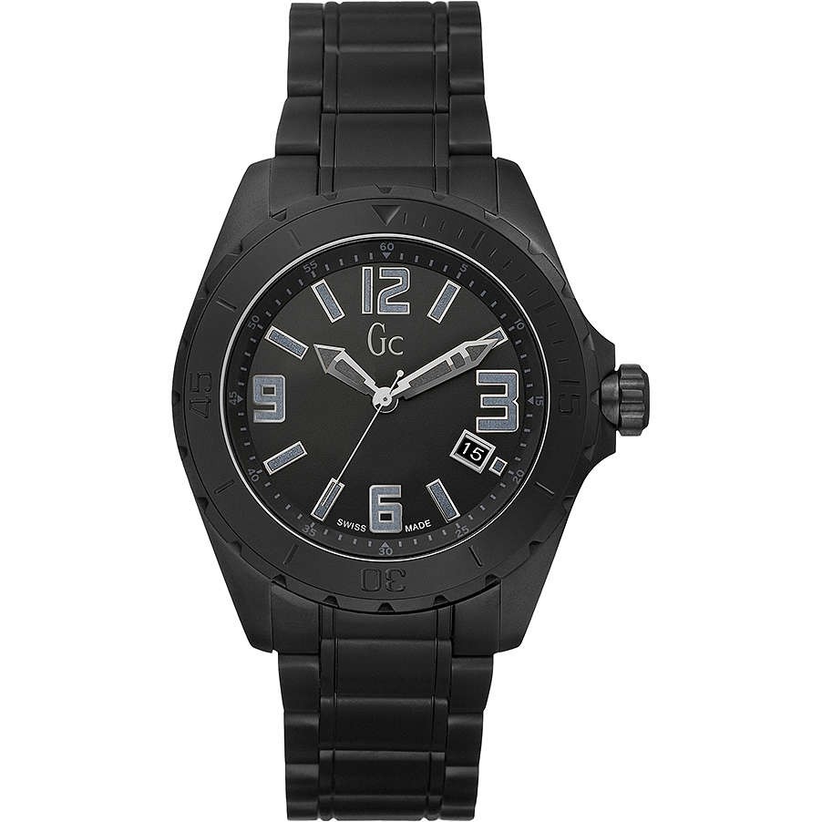GUESS COLLECTION Unisex Watch X85012G2S SWISS MADE Black Sapphire