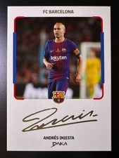 2025 Daka FC Barcelona Team Set Soccer Printed Autograph - Andres Iniesta No.1