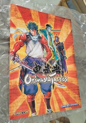 Onimusha Tactics Nintendo Game Boy Advance Old Promotional Flyer Poster Capcom