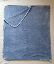 Brookstone NAP 2 Ply Throw Travel Blanket Light Blue 33  X 58  
