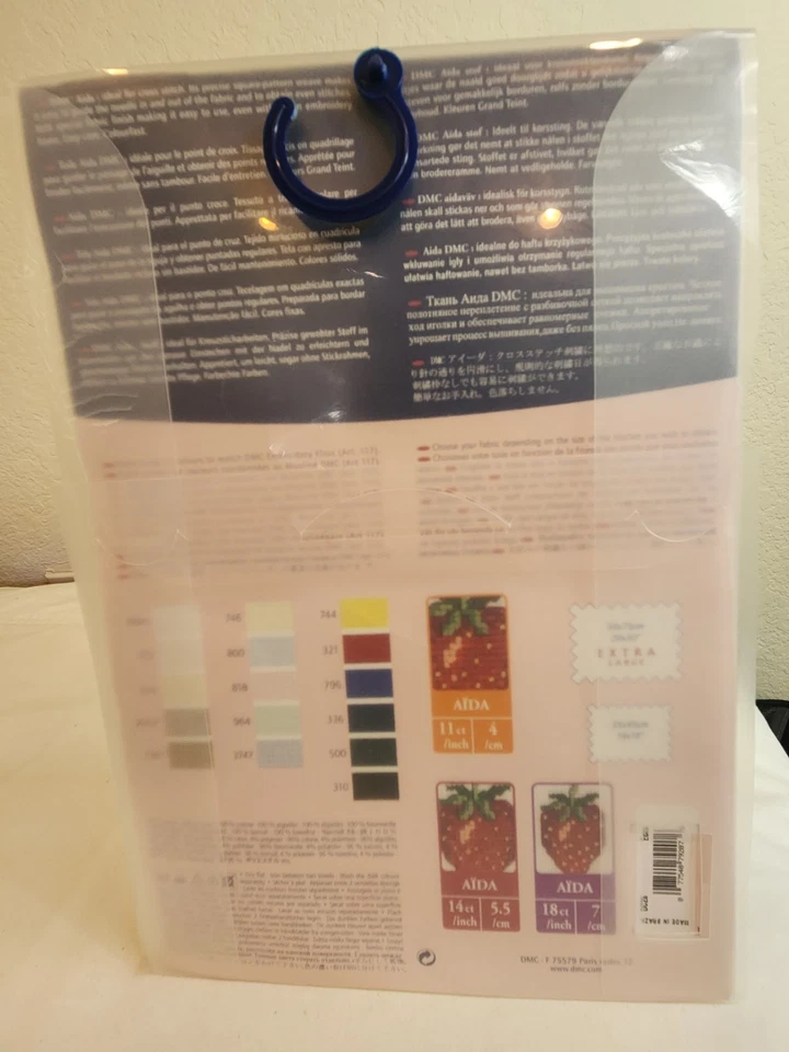 Tecido de bordado DMC Creative World 20" x 30" 14 ct polegadas 5,5 cm novo cru - Imagem 3 de 4