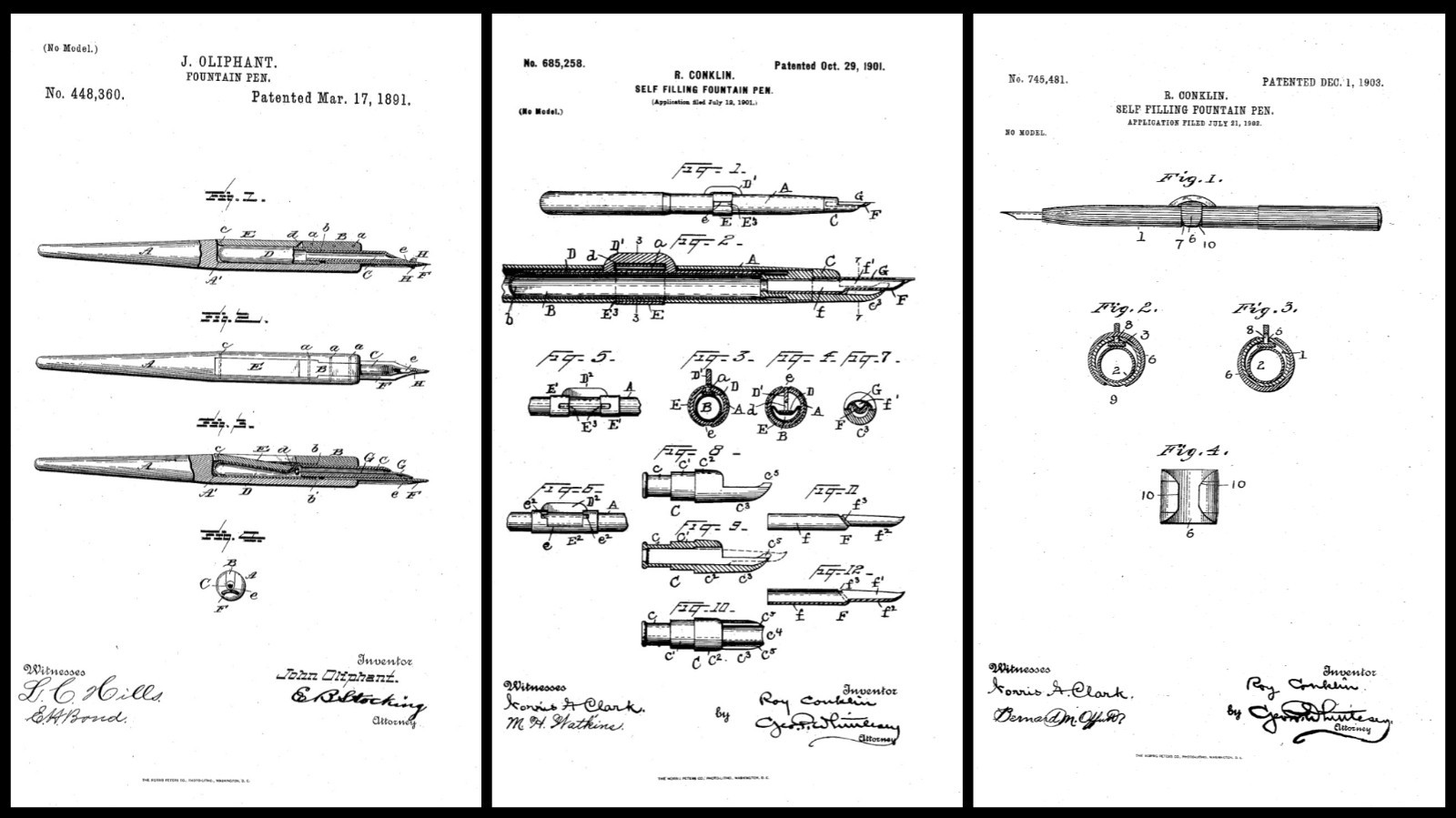 Antique Conklin Crescent Filler 2NL Self Filling Non Leakable Fountain Pen 1910?