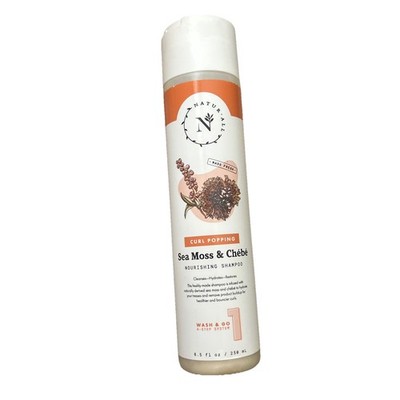 Sea Moss and Chebe Shampoo, Curl Popping 8.5oz Step 1
