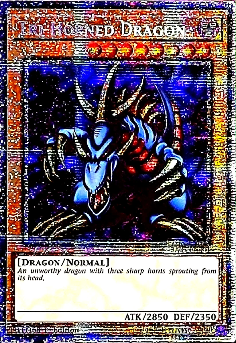Tri-Horned Dragon RA05-EN001 Rarity Collection 5 for sale | eBay