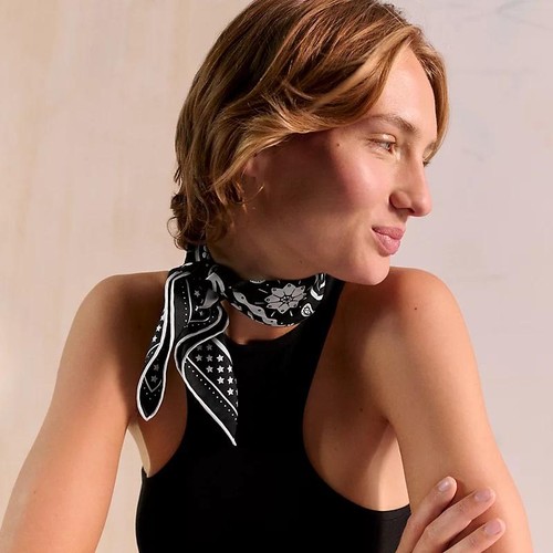 Hermes Le Rodeo des Fruits Bandana 55 Twilly Silk Women's Scarf 142556013 - Picture 3 of 11